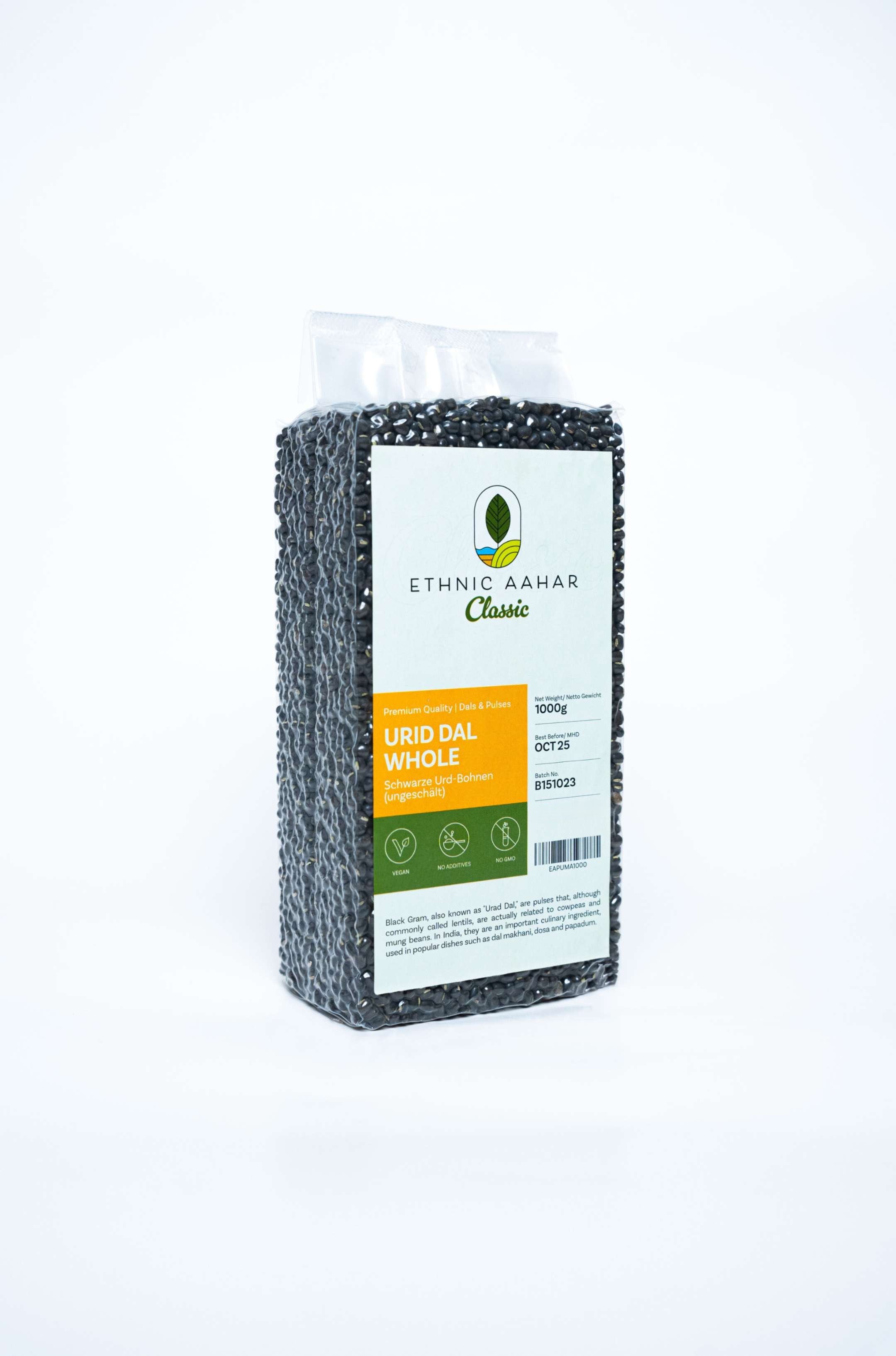 Ethnic Aahar Urid Whole (Black) - 1kg
