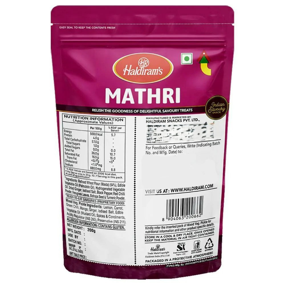 Haldirams Mathri - 200g