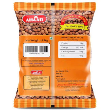 Ethnic Aahar Brown Chickpeas (Kala Chana) - 1kg