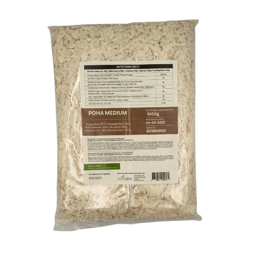 Poha - Ethnic Aahar Rice Flakes (Medium) - 1kg