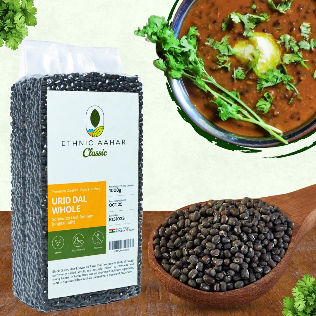 Ethnic Aahar Urid Whole (Black) - 1kg