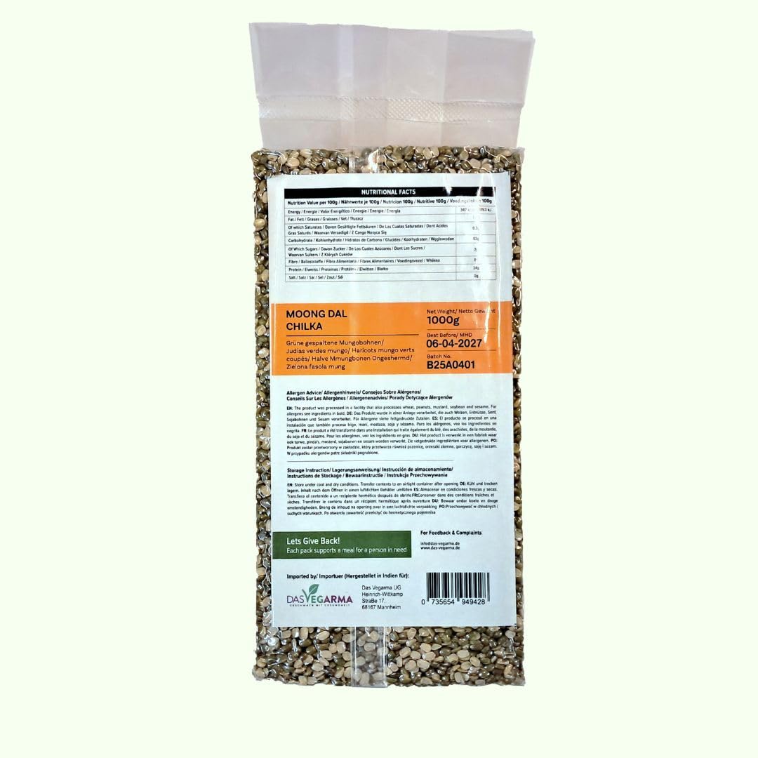 Ethnic Aahar Mung Dal Chilka - 1kg