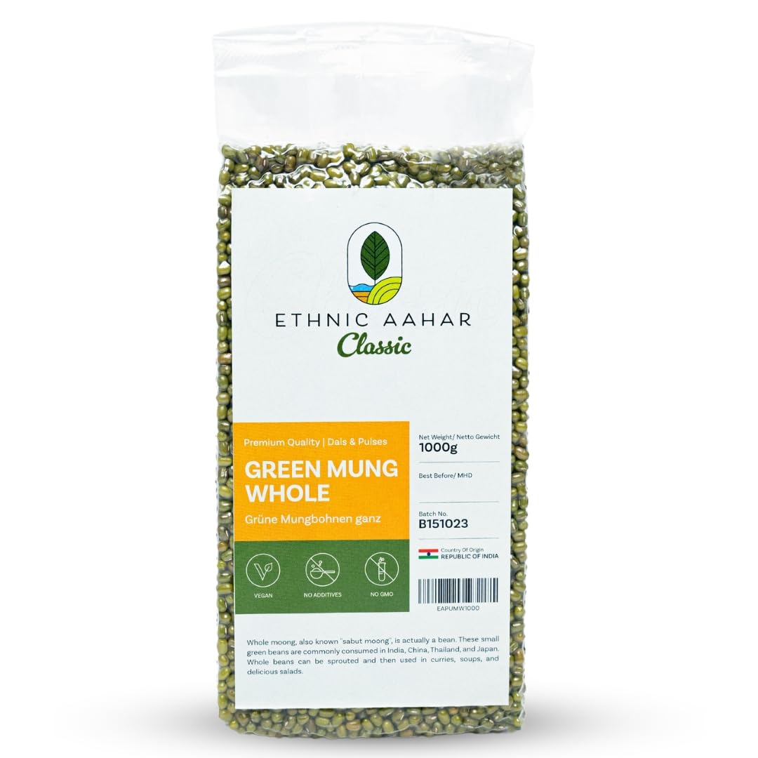 Ethnic Aahar Mung Beans (Whole) - 1kg