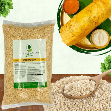 Ethnic Aahar Urid Whole Washed (Gota) - 2kg