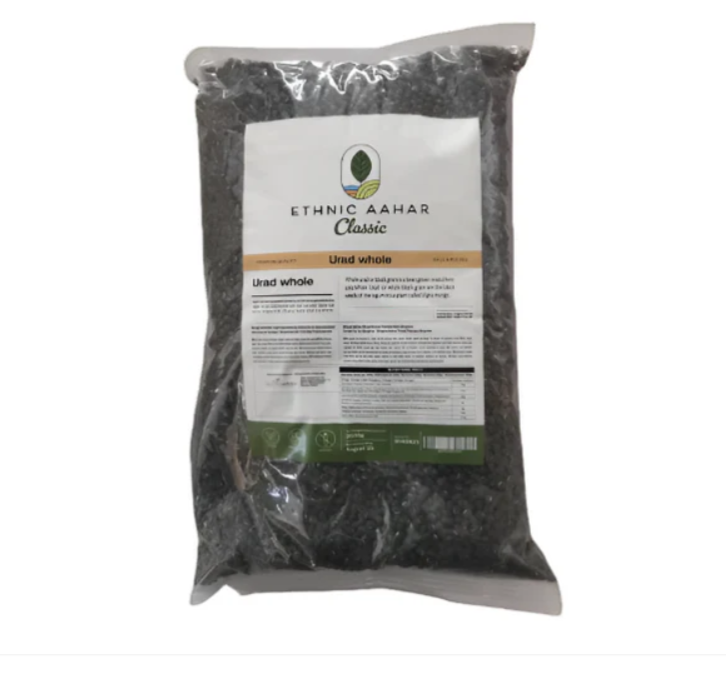 Ethnic Aahar Urid Whole Washed (Gota) - 2kg