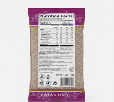 TRS Whole Brown Lentils (Malika/Masoor)