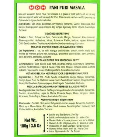 MDH Pani Puri Masala - 100g