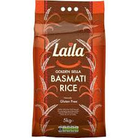 Laila Basmati Rice - Golden Sella - parboiled - 5kg