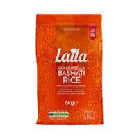 Laila Basmati Rice - Golden Sella - parboiled - 5kg