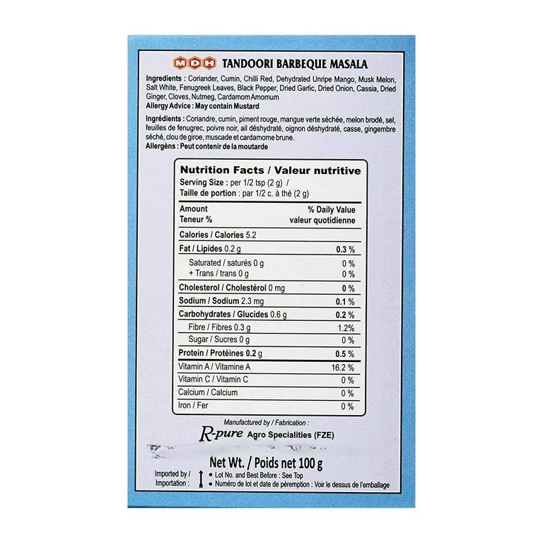 MDH Tandoori barbeque masala - 100g
