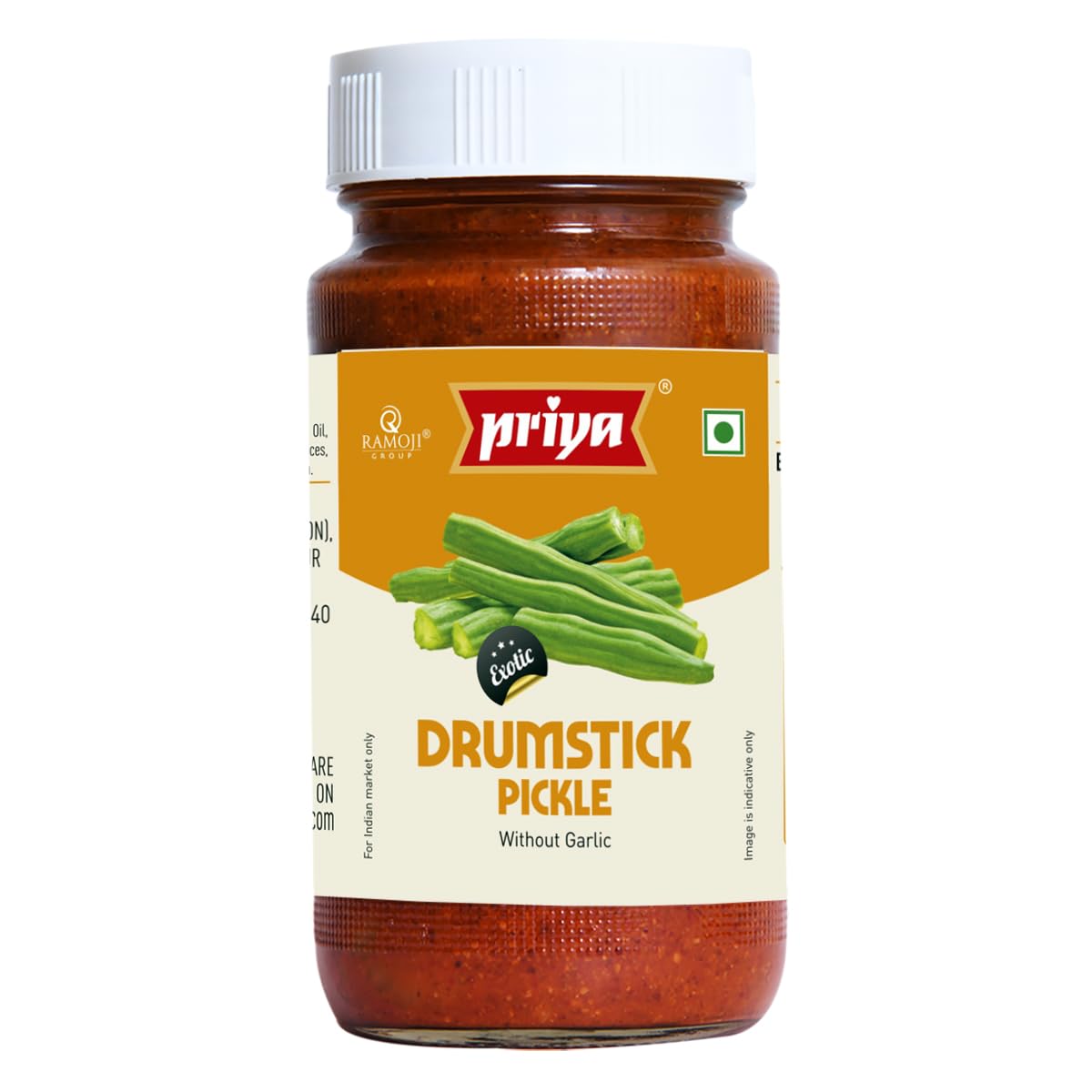 Priya Drumstick Pickle (without Garlic) - 300g