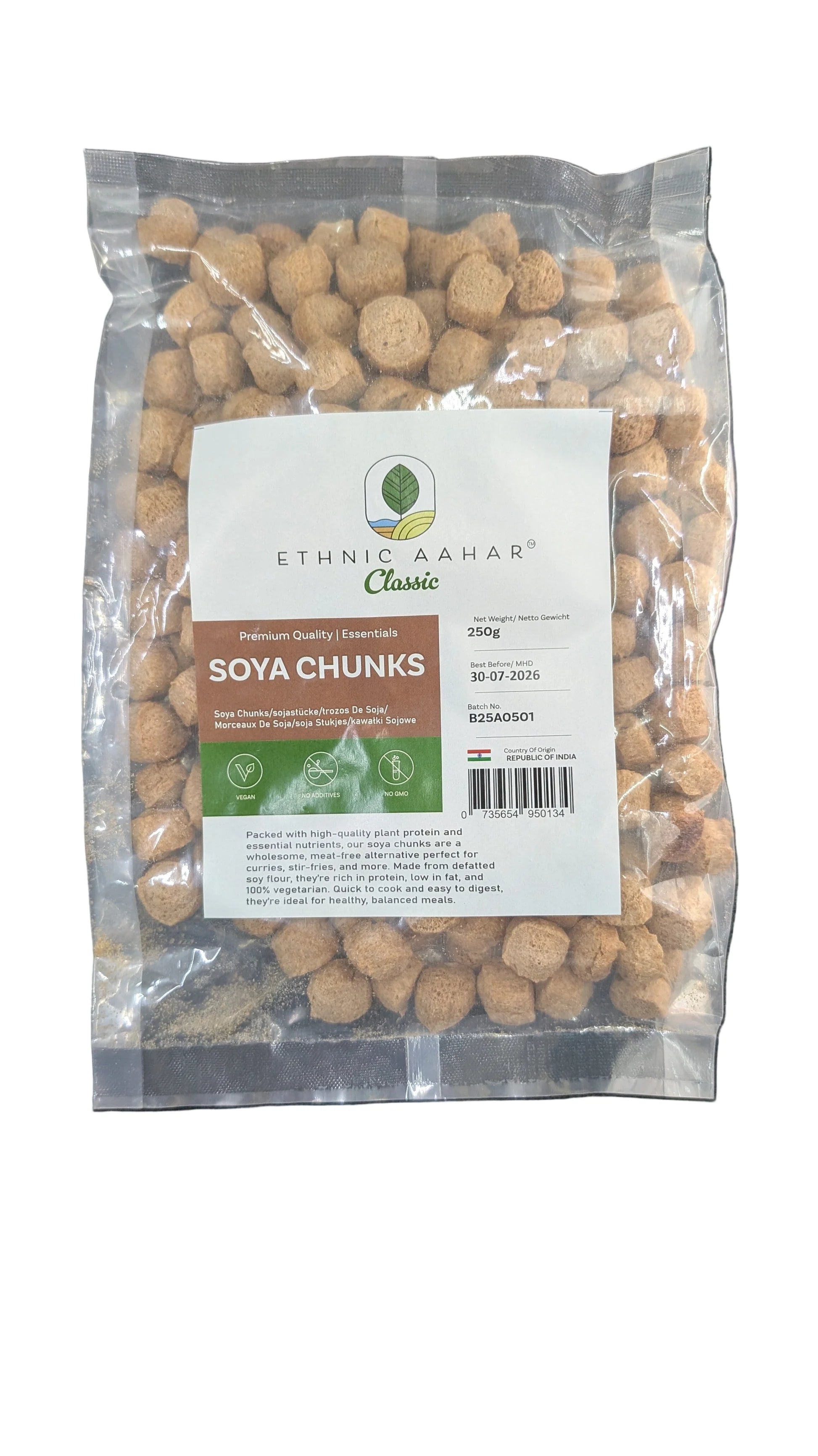 Ethnic Aahar Soya Chunks - 500g