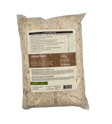 Poha - Ethnic Aahar Rice Flakes (Thin) - 1kg